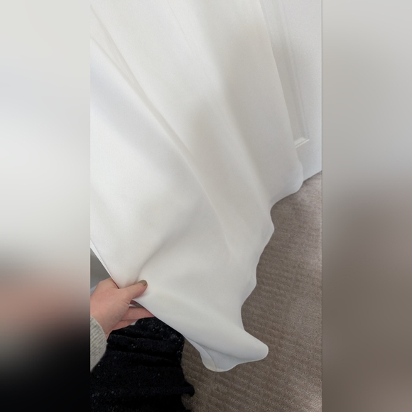 Alvina Valenta Maids White Wedding Bridesmaid Gown Size 2 - Picture 4 of 16